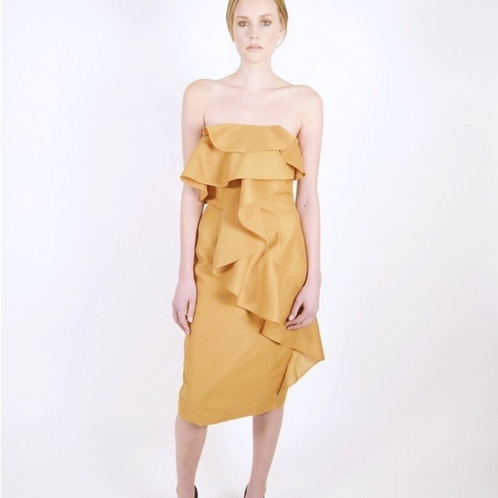 Revolve Keepsake Lost Lovers Strapless Dress Amber - S